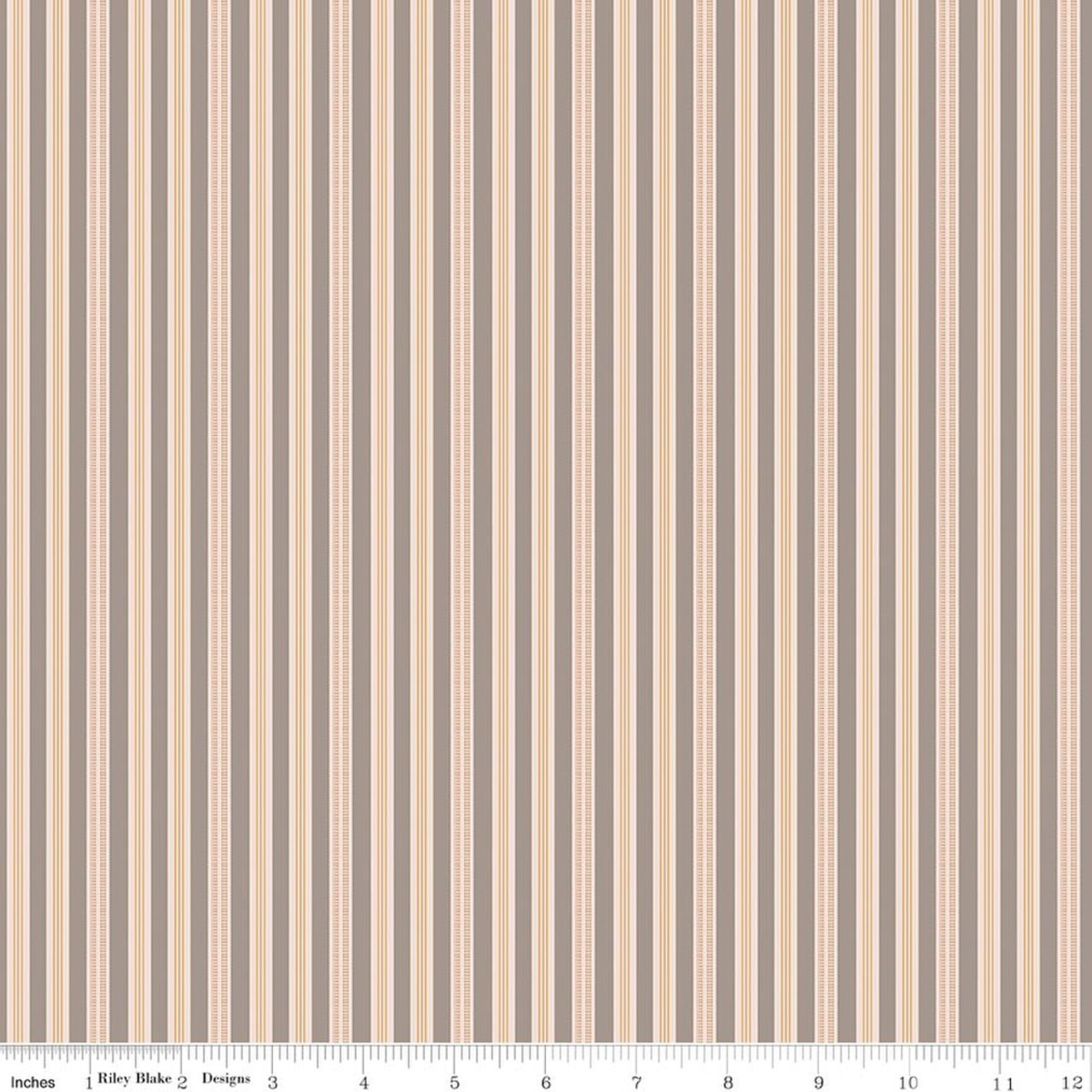 Ticking in Pewter (c17178-pewter) | Farmer's Daughter | Lori Holt | Riley Blake